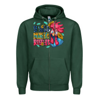 Sports Green yall aint right with chicken Zipper Hoodie - NancyCooperArtShop