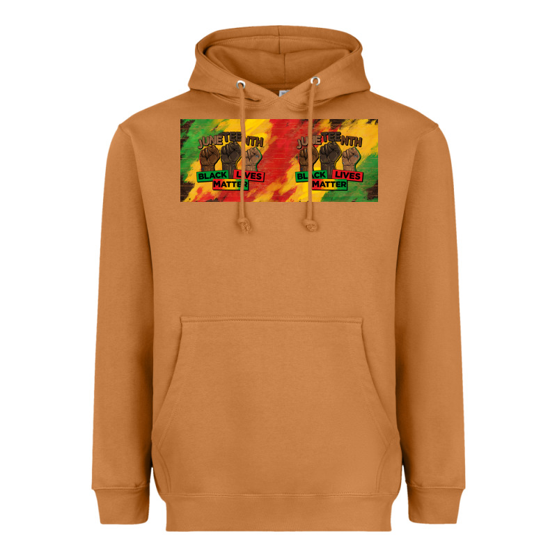 Juneteenth Black Lives Matter 15 Oz Mug Heavyweight Hoodie by BarkalooDesign | Teevron