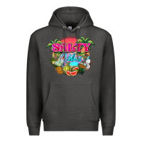 Charcoal Heather Salty vibes summer Premium Hoodie - NancyCooperArtShop