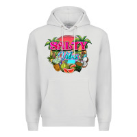 Dove Grey Salty vibes summer Premium Hoodie - NancyCooperArtShop