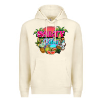 Sandshell Salty vibes summer Premium Hoodie - NancyCooperArtShop