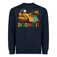 Navy i'm 1 and digging it Heavyweight Sweatshirt - Artiststas