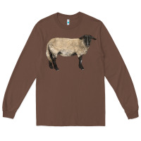 Chestnut Suffolk Sheep Long Sleeve Tee - LillyAllenDesigns