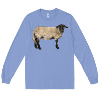 Colony Blue Suffolk Sheep Long Sleeve Tee - LillyAllenDesigns