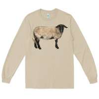Mushroom Suffolk Sheep Long Sleeve Tee - LillyAllenDesigns