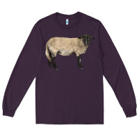 Plum Suffolk Sheep Long Sleeve Tee - LillyAllenDesigns
