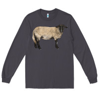 Smoke Suffolk Sheep Long Sleeve Tee - LillyAllenDesigns