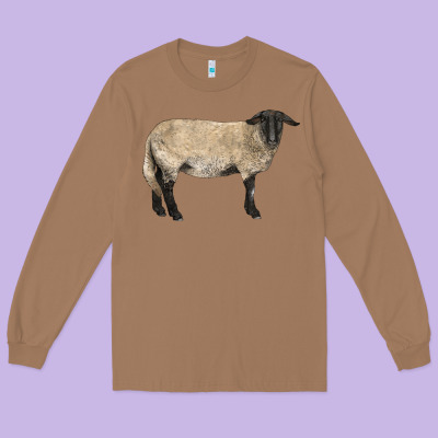 Suffolk Sheep Long Sleeve Tee Designed By Lillyallendesigns
