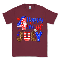 Burgundy happy 4th of july Classic Tee - NancyCooperArtShop