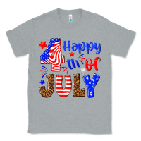 Heather Grey happy 4th of july Classic Tee - NancyCooperArtShop