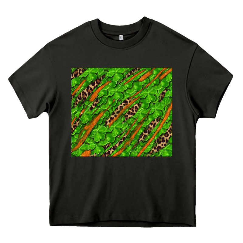 Distressed Shamrock And Leopard Heavy Core Tee by RanaPortraitStore | Teevron
