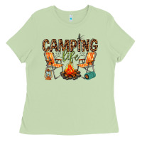 Matcha camping life Ladies Tee - texasbilliewilder