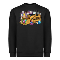 Black easter bulldozer bunny egg leopard Heavyweight Sweatshirt - Artiststas