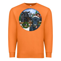 Carrot Black Angus Cattle and Calf Christmas Premium Sweatshirt - RanaPortraitStore