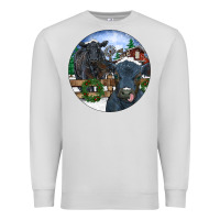 Black Angus Cattle And Calf Christmas Premium Sweatshirt | Teevron