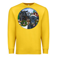 Lemon Black Angus Cattle and Calf Christmas Premium Sweatshirt - RanaPortraitStore