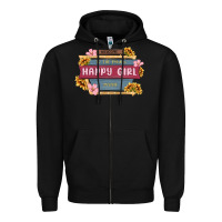 Black welcome to the fabulous happy girl avenue Zipper Hoodie - MaliasSmallBusiness
