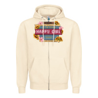 Sandshell welcome to the fabulous happy girl avenue Zipper Hoodie - MaliasSmallBusiness