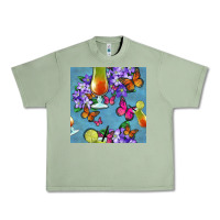 Oil Green butterfly cocktail Urban Heavy Tee - BundleAndBundleShop
