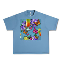 Pebble Blue butterfly cocktail Urban Heavy Tee - BundleAndBundleShop