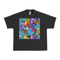 Pigment Black butterfly cocktail Urban Heavy Tee - BundleAndBundleShop