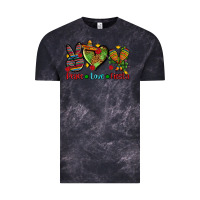 Cloud Black peace love fiesta ado Vintage Tee - AdoDesignShop