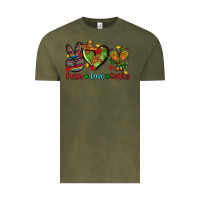 Vintage Olive peace love fiesta ado Vintage Tee - AdoDesignShop