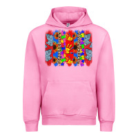 Fuchsia Pink Autism brushstrokes Urban Hoodie - CowGirlArtShop