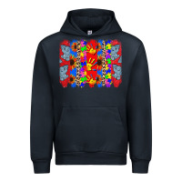 Navy Autism brushstrokes Urban Hoodie - CowGirlArtShop