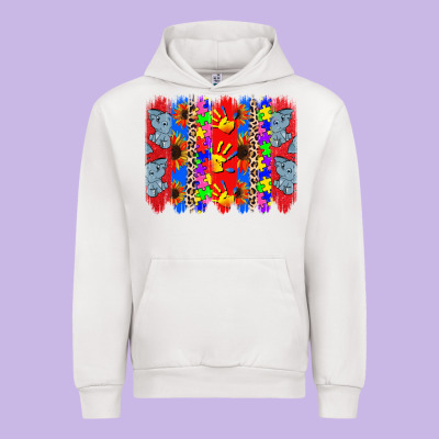 Autism Brushstrokes Urban Hoodie Designed By Cowgirlartshop
