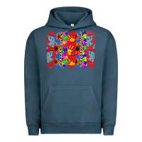 Pigment Midnight Navy Autism brushstrokes Urban Hoodie - CowGirlArtShop
