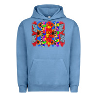 Pigment Pebble Blue Autism brushstrokes Urban Hoodie - CowGirlArtShop