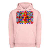 Pigment Salmon Autism brushstrokes Urban Hoodie - CowGirlArtShop