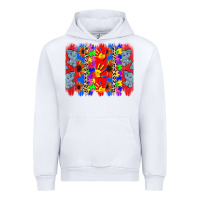 White Autism brushstrokes Urban Hoodie - CowGirlArtShop