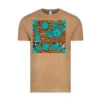 Vintage Camel leopard gemstone seamless pattern Vintage Tee - BundleAndBundleShop