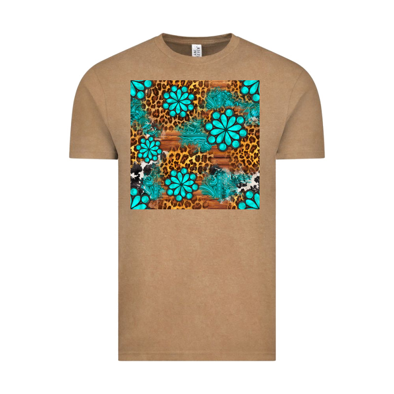 Leopard Gemstone Seamless Pattern Vintage Tee by BundleAndBundleShop | Teevron