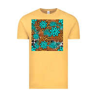 Vintage Mustard leopard gemstone seamless pattern Vintage Tee - BundleAndBundleShop
