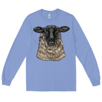 Colony Blue Suffolk Sheep Head Long Sleeve Tee - LillyAllenDesigns