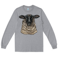 Heather Grey Suffolk Sheep Head Long Sleeve Tee - LillyAllenDesigns