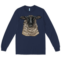 Navy Suffolk Sheep Head Long Sleeve Tee - LillyAllenDesigns