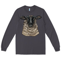 Smoke Suffolk Sheep Head Long Sleeve Tee - LillyAllenDesigns