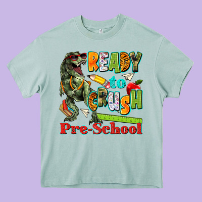 Ready To Crush Pre School Heavy Core Tee Designed By Texasbilliewilder