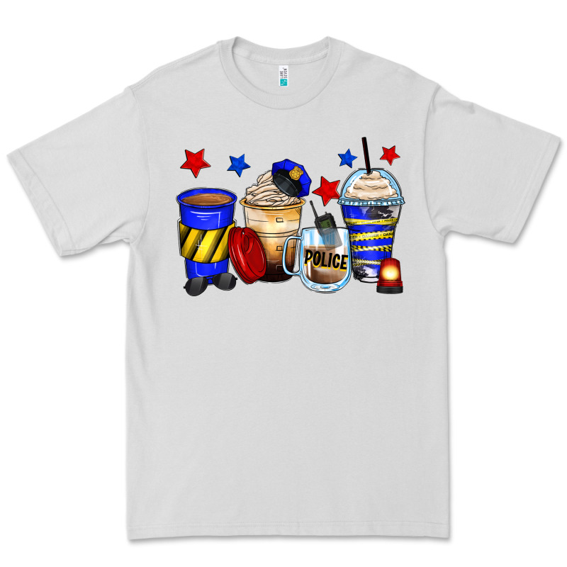 Police Coffee Cups Premium Tee by Zillion Design Studio | Teevron