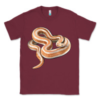 Burgundy Rosy Boa Snake Illustrations Classic Tee - LillyAllenDesigns