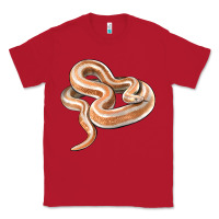 Red Rosy Boa Snake Illustrations Classic Tee - LillyAllenDesigns