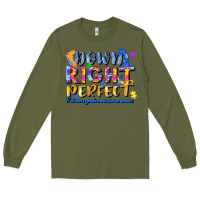 Army Green down right perfect Long Sleeve Tee - JahusDesignShop