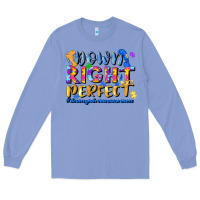 Colony Blue down right perfect Long Sleeve Tee - JahusDesignShop