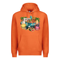 Carrot summer gnomies truck Premium Hoodie - NancyCooperArtShop