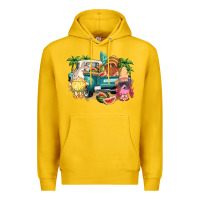 Lemon summer gnomies truck Premium Hoodie - NancyCooperArtShop