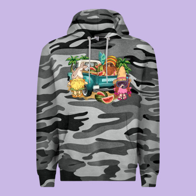 Summer Gnomies Truck Premium Hoodie Designed By Nancycooperartshop